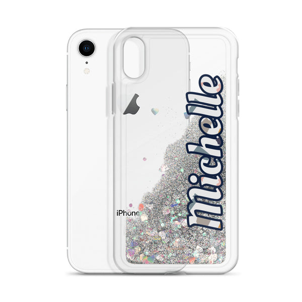 Liquid Glitter Phone Case-Heidi Kimura Art LLC-Silver-iPhone XR-Heidi Kimura Art LLC