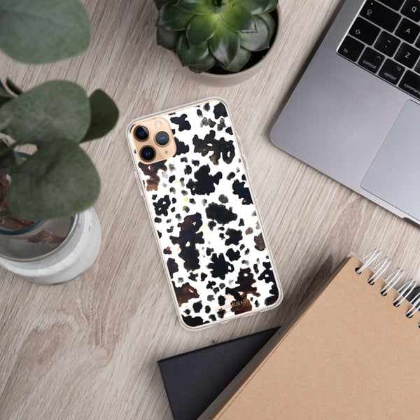 Cow Print iPhone Case, BPA-Free Animal Print Phone Case-Printed in USA/EU-Heidi Kimura Art LLC-Heidi Kimura Art LLC