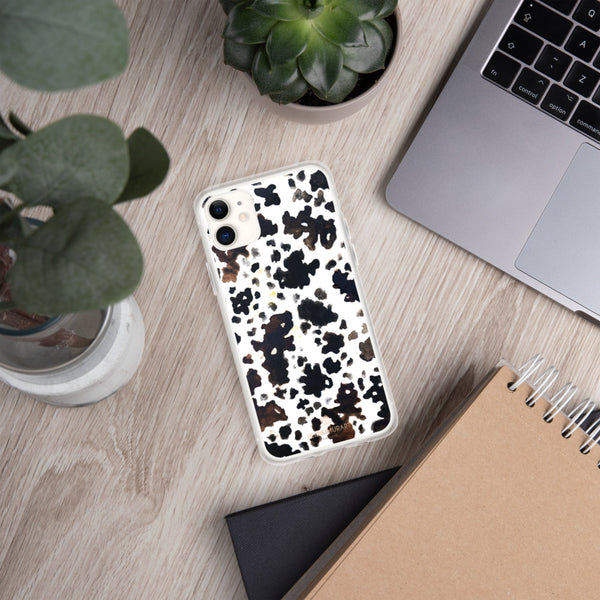 Cow Animal Print iPhone Case, BPA-Free Phone Case-Printed in USA/EU-Heidi Kimura Art LLC-Heidi Kimura Art LLC