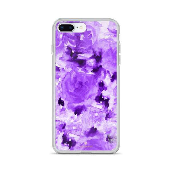 Royal Purple Rose Floral, iPhone X | XS | XR | XS Max | 8 | 8+ | 7| 7+ |6/6S | 6+/6S+ Case- Made in USA-Phone Case-iPhone 7 Plus/8 Plus-Heidi Kimura Art LLC