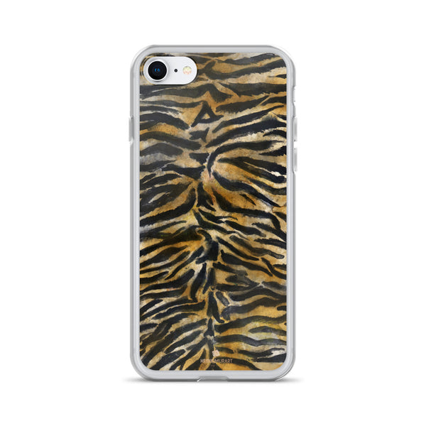 Tiger Stripe Skin Print, iPhone X | XS | XR | XS Max | 8 | 8+ | 7| 7+ |6/6S | 6+/6S+ Case- Made in USA-Phone Case-iPhone 7/8-Heidi Kimura Art LLC