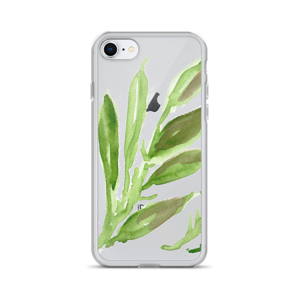 Green Leave Watercolor Print, iPhone X | XS | XR | XS Max | 8 | 8+ | 7| 7+ |6/6S | 6+/6S+ Case- Made in USA-Phone Cases-iPhone 7/8-Heidi Kimura Art LLC