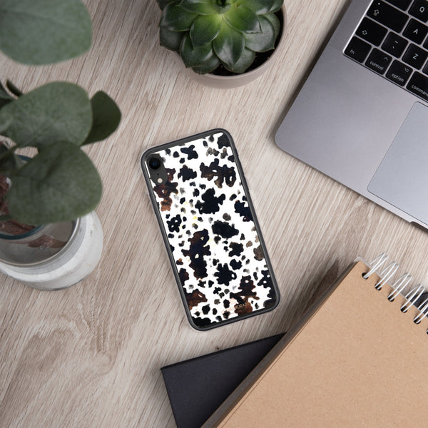 Cow Animal Print iPhone Case, BPA-Free Phone Case-Printed in USA/EU-Heidi Kimura Art LLC-Heidi Kimura Art LLC