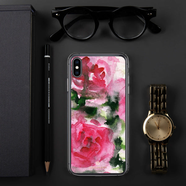 Spring French Pink Princess Rose Floral Print Girlie Cute iPhone Case - Made in USA-Phone Case-iPhone XS Max-Heidi Kimura Art LLC