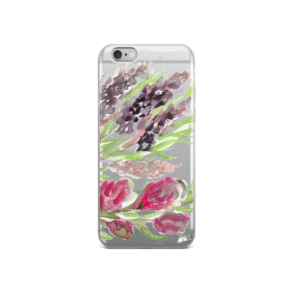Purple Lavender Bouquet Floral Print, iPhone X | XS | XR | XS Max | 8 | 8+ | 7| 7+ |6/6S | 6+/6S+ Case- Made in USA-Phone Cases-iPhone 6/6s-Heidi Kimura Art LLC