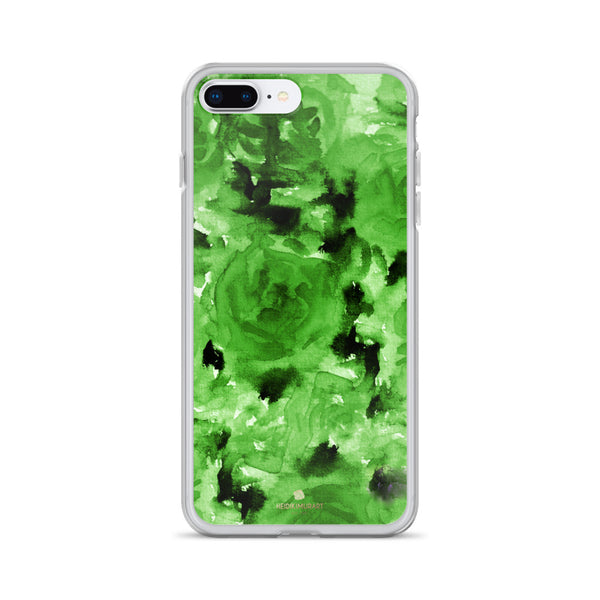 Emerald Green Floral Rose, iPhone X | XS | XR | XS Max | 8 | 8+ | 7| 7+ |6/6S | 6+/6S+ Case- Made in USA-Phone Case-iPhone 7 Plus/8 Plus-Heidi Kimura Art LLC