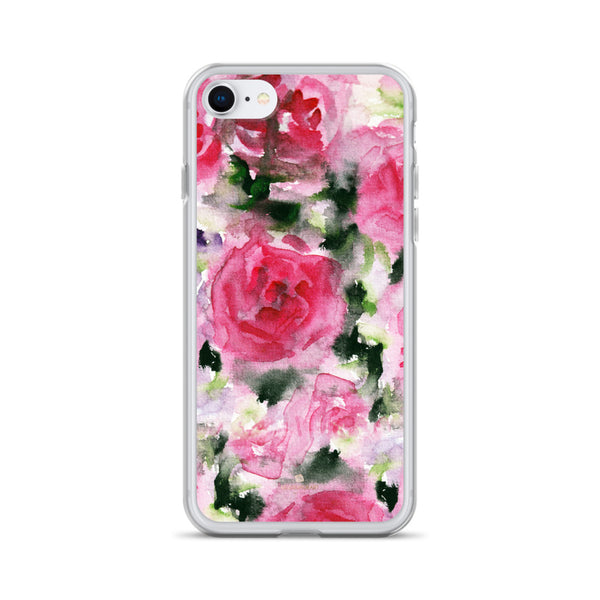 Pink Rose iPhone Case, Flower Floral Print Phone Case-Made in USA/EU-Heidi Kimura Art LLC-iPhone SE-Heidi Kimura Art LLC