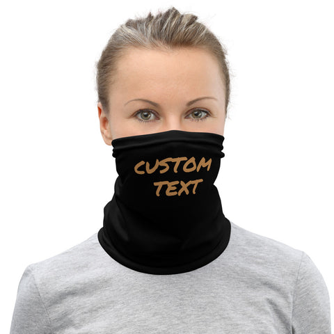 Custom Name/ Text Face Covering, Create Your Special Unique Personalized Face Mask, Washable Custom Image Luxury Premium Quality Cool And Cute One-Size Reusable Washable Scarf Headband Bandana - Made in USA/EU, Face Neck Warmers, Non-Medical Breathable Face Covers, Neck Gaiters  