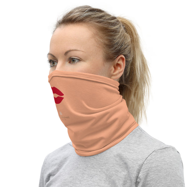 Classic Red Lips Neck Gaiter, Funny Face Mask Coverings-Made in USA/EU-Heidi Kimura Art LLC-Heidi Kimura Art LLC Classic Red Lips Neck Gaiter, Funny Face Mask Neck Gaiter, Black Face Mask Shield, Luxury Premium Quality Cool And Cute One-Size Reusable Washable Scarf Headband Bandana - Made in USA/EU, Face Neck Warmers, Non-Medical Breathable Face Covers, Neck Gaiters  