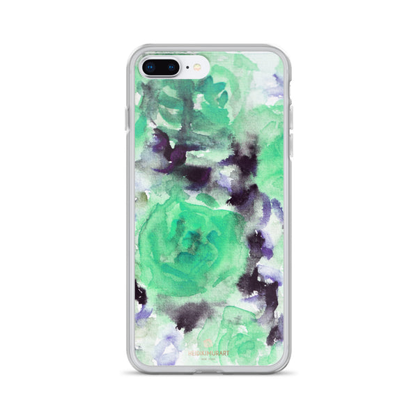 Blue Rose Floral, iPhone X | XS | XR | XS Max | 8 | 8+ | 7| 7+ |6/6S | 6+/6S+ Case- Made in USA-Phone Case-iPhone 7 Plus/8 Plus-Heidi Kimura Art LLC