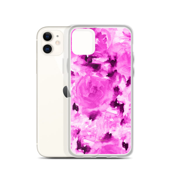 Floral Rose Print iPhone Case, BPA-Free Flexible Phone Case-Made in USA/EU-Heidi Kimura Art LLC-Heidi Kimura Art LLC