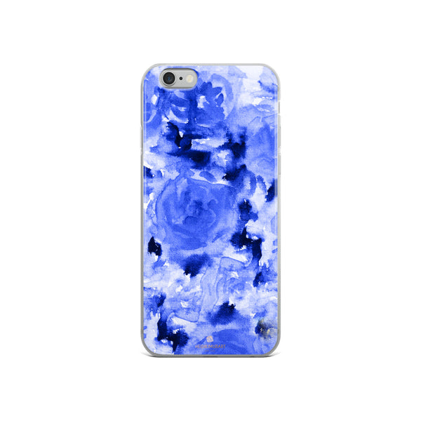 Sapphire Blue Floral Rose, iPhone X | XS | XR | XS Max | 8 | 8+ | 7| 7+ |6/6S | 6+/6S+ Case-Phone Case-iPhone 6/6s-Heidi Kimura Art LLC