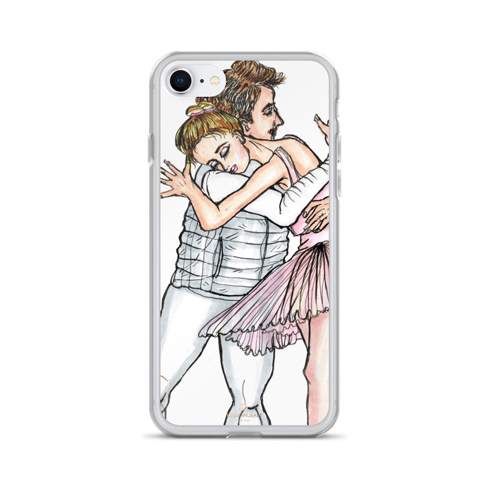 Dancing Ballet Couple, iPhone X | XS | XR | XS Max | 8 | 8+ | 7| 7+ |6/6S | 6+/6S+ Case- Made in USA-Phone Case-iPhone 7/8-Heidi Kimura Art LLC