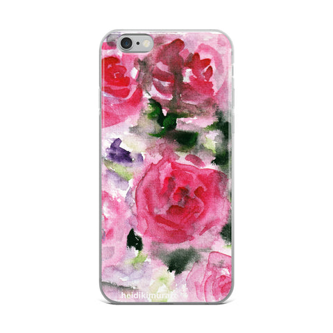 Pink French Rose Bouquet, iPhone X | XS | XR | XS Max | 8 | 8+ | 7| 7+ |6/6S | 6+/6S+ Case- Made in USA-Phone Cases-iPhone 6 Plus/6s Plus-Heidi Kimura Art LLC
