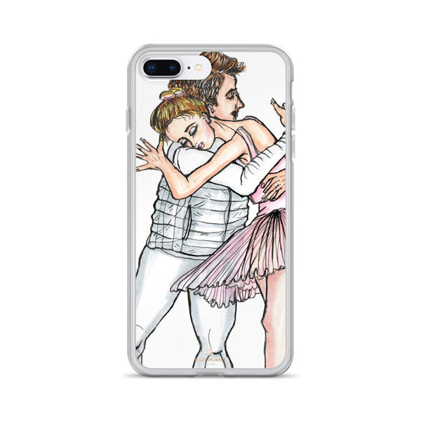 Dancing Ballet Couple, iPhone X | XS | XR | XS Max | 8 | 8+ | 7| 7+ |6/6S | 6+/6S+ Case- Made in USA-Phone Case-iPhone 7 Plus/8 Plus-Heidi Kimura Art LLC