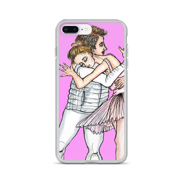Dancing Ballet Couple, iPhone X | XS | XR | XS Max | 8 | 8+ | 7| 7+ |6/6S | 6+/6S+ Case- Made in USA-Phone Case-iPhone 7 Plus/8 Plus-Heidi Kimura Art LLC