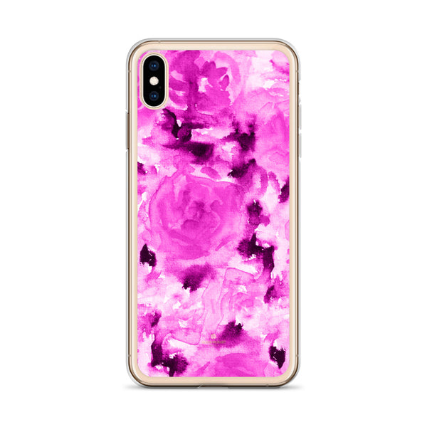 Floral Rose Print iPhone Case, BPA-Free Flexible Phone Case-Made in USA/EU-Heidi Kimura Art LLC-Heidi Kimura Art LLC