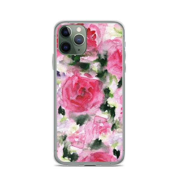 Pink Rose iPhone Case, Flower Floral Print Phone Case-Made in USA/EU-Heidi Kimura Art LLC-iPhone 11 Pro-Heidi Kimura Art LLC