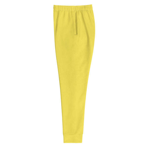 Bright Yellow Women's Joggers-Heidi Kimura Art LLC-Heidi Kimura Art LLCBright Yellow Women's Joggers, Bright Solid Color Premium Printed Slit Fit Soft Women's Joggers Sweatpants -Made in EU (US Size: XS-3XL) Plus Size Available, Solid Coloured Women's Joggers, Soft Joggers Pants Womens, Women's Long Joggers, Women's Soft Joggers, Lightweight Jogger Pants Women's, Women's Athletic Joggers, Women's Jogger Pants