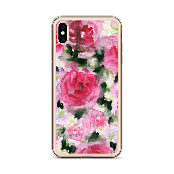 Pink Rose iPhone Case, Flower Floral Print Phone Case-Made in USA/EU-Heidi Kimura Art LLC-Heidi Kimura Art LLC