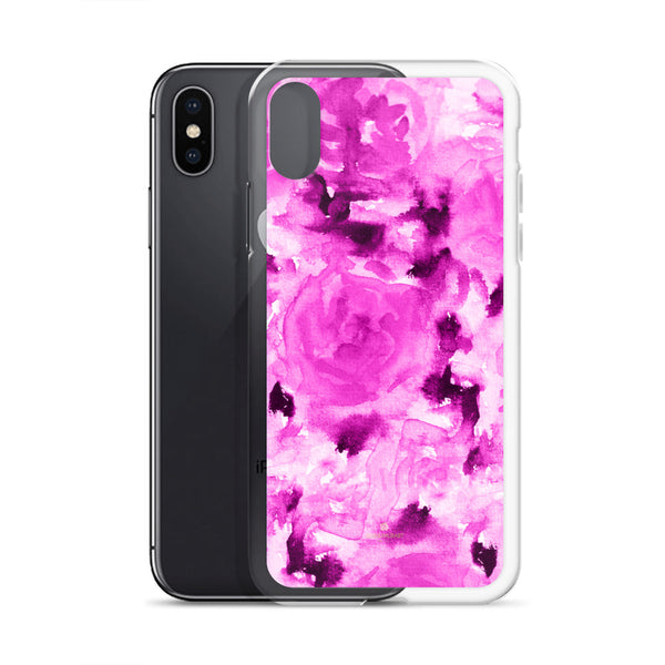 Floral Rose Print iPhone Case, BPA-Free Flexible Phone Case-Made in USA/EU-Heidi Kimura Art LLC-Heidi Kimura Art LLC