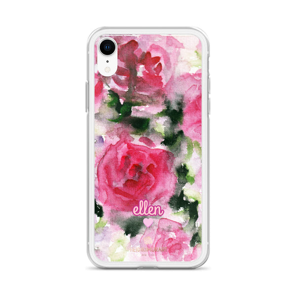 Pink Rose Personalized iPhone Case, Custom Case Phone Case-Heidi Kimura Art LLC-Heidi Kimura Art LLC