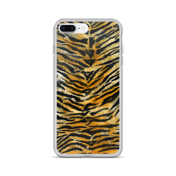 Faux Tiger Stripe Print, iPhone X | 8 | 8+ | 7| 7+ |6/6S | 6+/6S+ Case- Made in USA/Europe-Phone Case-iPhone 7 Plus/8 Plus-Heidi Kimura Art LLC