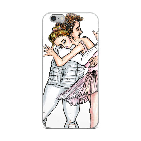 Dancing Ballet Couple, iPhone X | XS | XR | XS Max | 8 | 8+ | 7| 7+ |6/6S | 6+/6S+ Case- Made in USA-Phone Case-iPhone 6 Plus/6s Plus-Heidi Kimura Art LLC