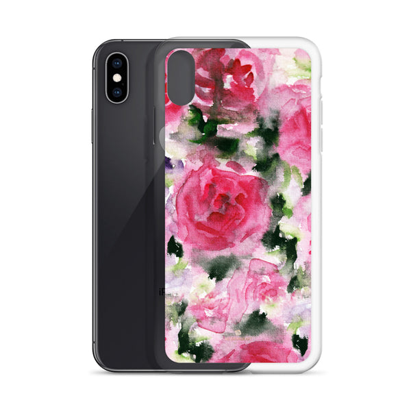 Pink Rose iPhone Case, Flower Floral Print Phone Case-Made in USA/EU-Heidi Kimura Art LLC-Heidi Kimura Art LLC