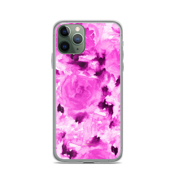 Floral Rose Print iPhone Case, BPA-Free Flexible Phone Case-Made in USA/EU-Heidi Kimura Art LLC-iPhone 11 Pro-Heidi Kimura Art LLC