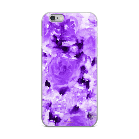 Royal Purple Rose Floral, iPhone X | XS | XR | XS Max | 8 | 8+ | 7| 7+ |6/6S | 6+/6S+ Case- Made in USA-Phone Case-iPhone 6 Plus/6s Plus-Heidi Kimura Art LLC