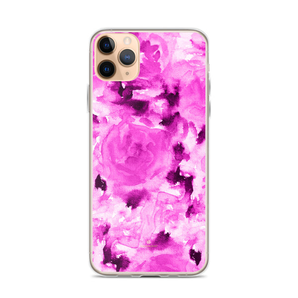 Floral Rose Print iPhone Case, BPA-Free Flexible Phone Case-Made in USA/EU-Heidi Kimura Art LLC-iPhone 11 Pro Max-Heidi Kimura Art LLC