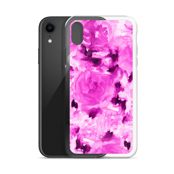 Floral Rose Print iPhone Case, BPA-Free Flexible Phone Case-Made in USA/EU-Heidi Kimura Art LLC-Heidi Kimura Art LLC