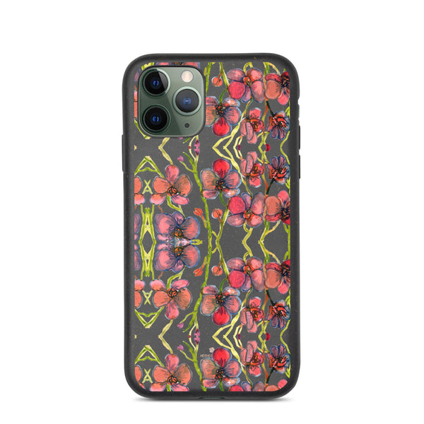 Red Orchids Biodegradable Phone Case, Orchid Best Flower Abstract Best Environmentally, Recycled Eco-Friendly Abstract Rose Flower Print iPhone Case-Printed in EU, Eco-Friendly Phone Cases, Biodegradable Phone Cases for Vegan Lovers, Phone Cases For iPhone 7 Plus/ 8 Plus, iPhone X/ iPhone 10, iPhone XS/ XR/ XS Max, iPhone 11, iPhone 11 Pro, iPhone 11 Pro Max