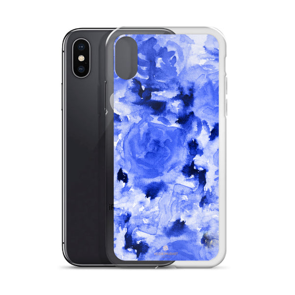 Sapphire Blue Floral Rose, iPhone X | XS | XR | XS Max | 8 | 8+ | 7| 7+ |6/6S | 6+/6S+ Case-Phone Case-Heidi Kimura Art LLC