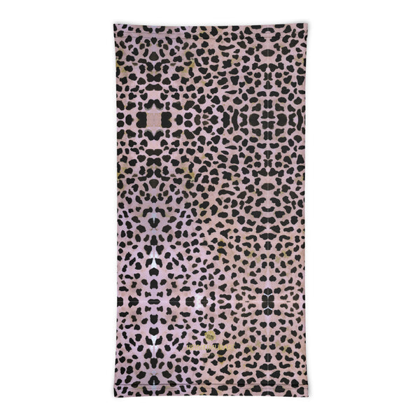 Pink Cheetah Face Mask, Cute Animal Print Luxury Premium Quality Cool And Cute One-Size Reusable Washable Scarf Headband Bandana - Made in USA/EU, Face Neck Warmers, Non-Medical Breathable Face Covers, Neck Gaiters  