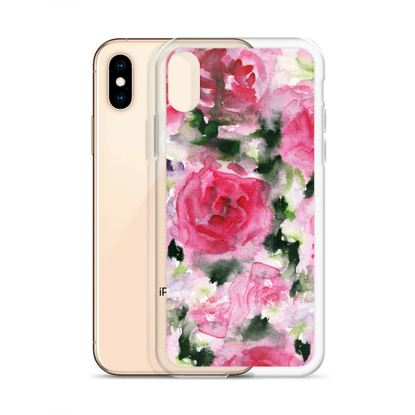 Pink Rose iPhone Case, Flower Floral Print Phone Case-Made in USA/EU-Heidi Kimura Art LLC-Heidi Kimura Art LLC