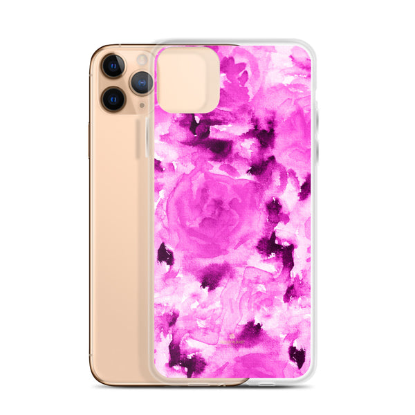 Floral Rose Print iPhone Case, BPA-Free Flexible Phone Case-Made in USA/EU-Heidi Kimura Art LLC-Heidi Kimura Art LLC