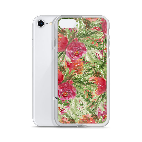 Red Garden Floral Rose, iPhone X | XS | XR | XS Max | 8 | 8+ | 7| 7+ |6/6S | 6+/6S+ Case- Made in USA-Phone Case-Heidi Kimura Art LLC