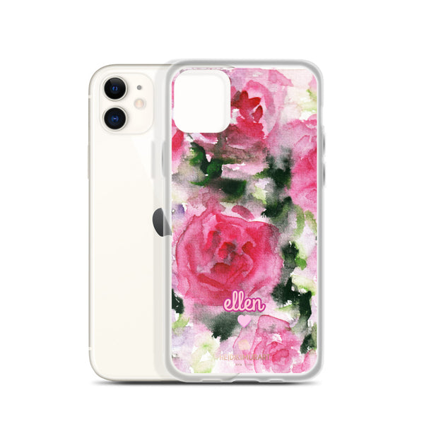 Pink Rose Personalized iPhone Case, Custom Case Phone Case-Heidi Kimura Art LLC-Heidi Kimura Art LLC