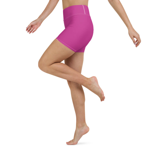 Pink womens yoga shorts