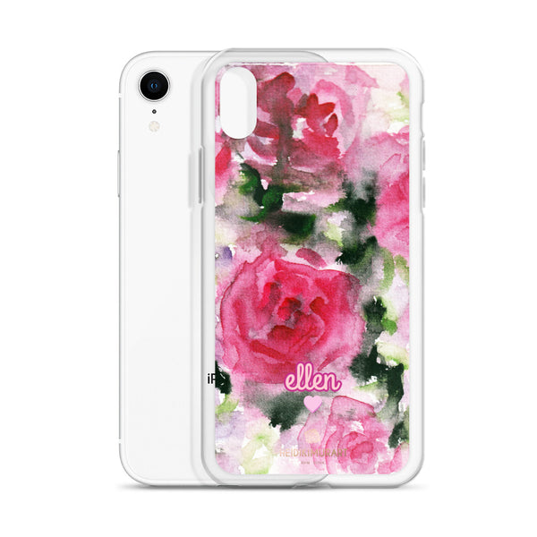 Pink Rose Personalized iPhone Case, Custom Case Phone Case-Heidi Kimura Art LLC-Heidi Kimura Art LLC