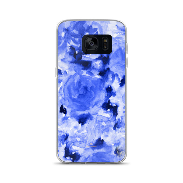 Blue Rose Floral Samsung Case, Flower Print Phone Case-Printed in USA-Heidi Kimura Art LLC-Samsung Galaxy S7-Heidi Kimura Art LLC