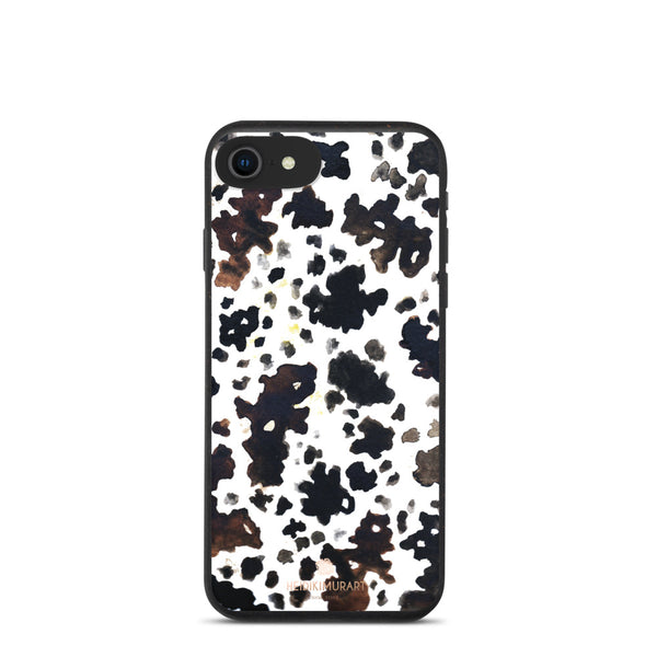 Cow Animal Print iPhone Case, Eco-friendly Biodegradable Phone Case-Heidi Kimura Art LLC-iPhone 7/8/SE-Heidi Kimura Art LLC