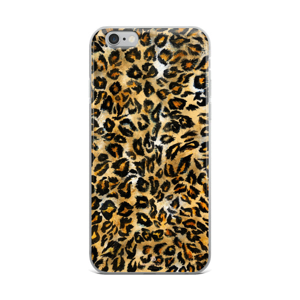 Leopard Animal Print, iPhone X | XS | XR | XS Max | 8 | 8+ | 7| 7+ |6/6S | 6+/6S+ Case- Made in USA-Phone Case-iPhone 6 Plus/6s Plus-Heidi Kimura Art LLC