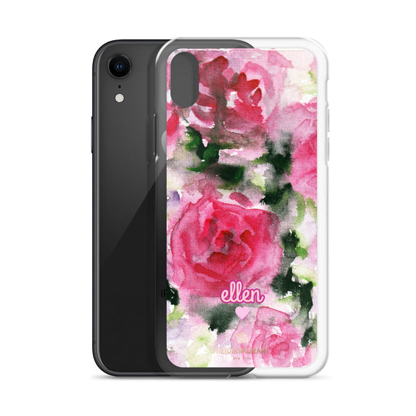 Pink Rose Personalized iPhone Case, Custom Case Phone Case-Heidi Kimura Art LLC-Heidi Kimura Art LLC