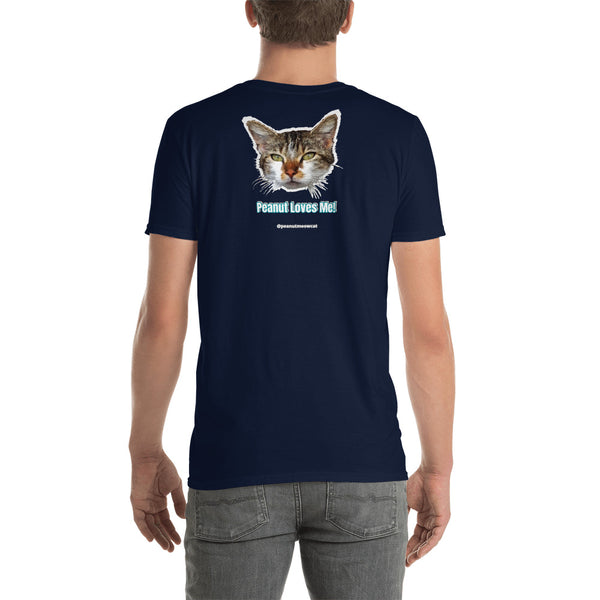 Cat Short-Sleeve Unisex T-Shirt, Cute Cat Tee Shirt-Printed in USA/EU-Heidi Kimura Art LLC-Heidi Kimura Art LLCCat Short-Sleeve Tee, Unisex T-Shirt, Cute Cat Tee Shirt-Printed in USA/EU (US Size: S-3XL), "No Matter What Happens, My Cat Still Loves Me" T-Shirt
