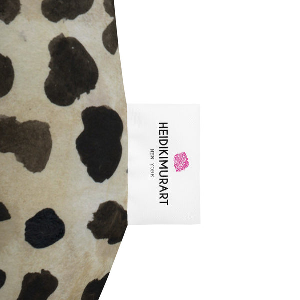 Brown Cow Animal Print Water Resistant Polyester Bean Sofa Bag - Made in Europe-Bean Bag-Heidi Kimura Art LLC