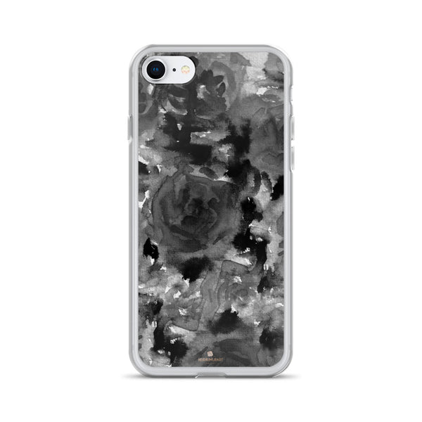 Crow Black Rose Floral, iPhone X | XS | XR | XS Max | 8 | 8+ | 7| 7+ |6/6S | 6+/6S+ Case- Made in USA-Phone Case-iPhone 7/8-Heidi Kimura Art LLC