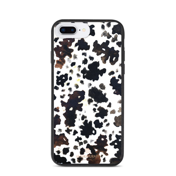 Cow Animal Print iPhone Case, Eco-friendly Biodegradable Phone Case-Heidi Kimura Art LLC-iPhone 7 Plus/8 Plus-Heidi Kimura Art LLC